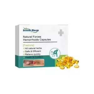 Faith South Moon Herbal Strength Natural Hemorrhoid Capsules, Natural Hemorrhoid Relief Capsules, Hemorrhoid Suppository Fast Hemorrhoid Treatment (7capsules)