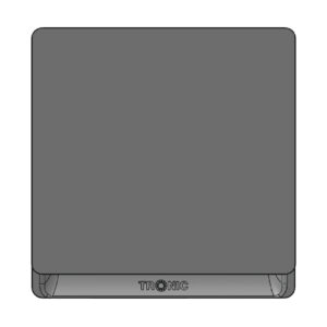 Tronic Grey - Single Blanking Plate – Screwless Design