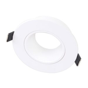 Tronic Round Recessed White GU10 Holder
