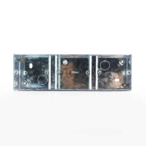 Tronic Single Galvanised Iron Electrical Switch Box 3 Way