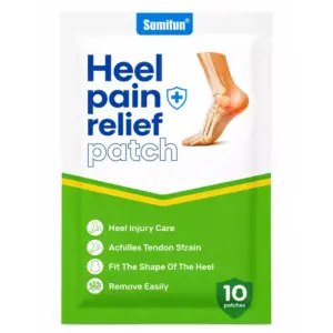 Faith Sumifun Heel Pain Relief Patch – Advanced Achilles Tendon Support & Heel Pain Relief Therapeutic Patches (10 Patches Pack)