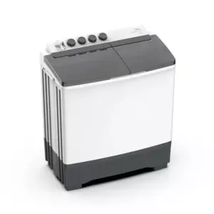 Midea Twin Tub Washing Machine 7KG, Manual Wash, Durable Design, White MT100W70/WG