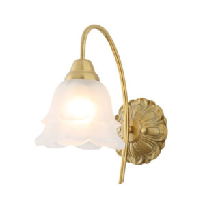 Tronic Vintage Gold Floral Wall Light