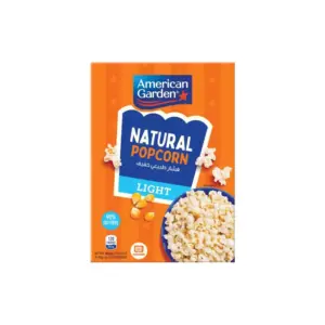 American Garden Microwave Popcorn Natural Light, Gluten Free 3.2oz (Pack of 12)