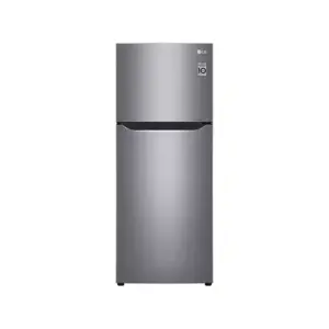 LG Refrigerator 234L Double Door, Top Freezer, Smart Inverter Compressor, Silver GC-C252SLBB