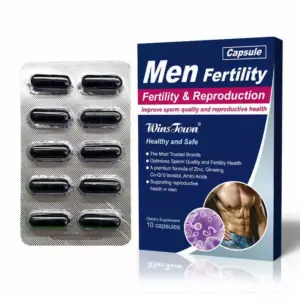 Faith WinsTown Men's Fertility & Reproduction Capsules – Advanced Male Fertility Supplement With Zinc, Ginseng, CoQ10, Inositol & Amino Acids For Reproductive Health And Sperm Quality Support (10 Capsules)