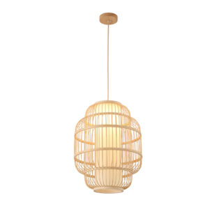 Tronic Bamboo Pendant Lamp – Oval Woven Design