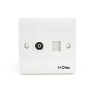 Tronic Data and Television Socket White