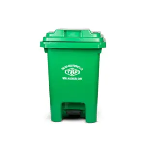 TBP Dustbin 60L With Pedal Without Wheels Red TBP-60U-RED