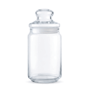 Ocean Pop Storage Jar Clear Glass with Glass Lid 750ml Food Storage Container Brown Box 5B02536G0004