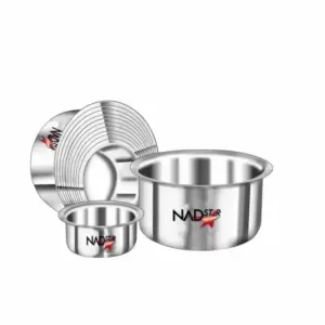 Nadstar8 Aluminium Sufuria 8pcs No Lid 12-19
