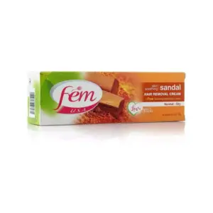 Dabur Fem Hair Removal Cream,for Normal and Dry Skin, Skin Rejuvenating, 120g Sandal Wood