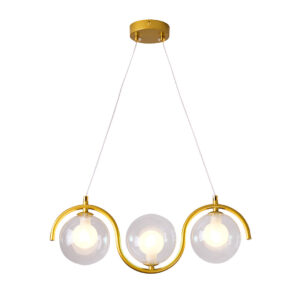Tronic 3 Light Gold Pendant Lamp