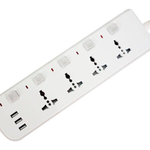 Tronic 4 Way Extension With USB Ports