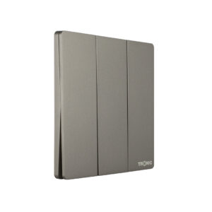 Tronic Grey Three Gang Two Way Switch