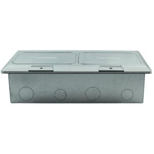Tronic Dual Pop-Up Floor Socket with RJ45 & RJ11 Ports