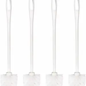 TBP Toilet Brush with Holder Shrink Wrapped with Colour 1324-White Pack of 48