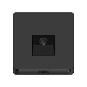 Tronic IEC Female TV Socket – Black Finish