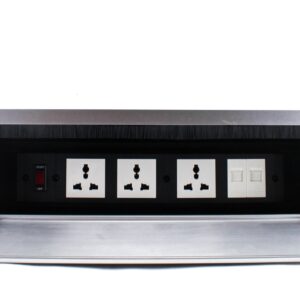 Tronic Desk Socket Universal x 3 + RJ45 Data x 2