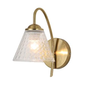 Tronic Modern Hammered Glass Wall Light