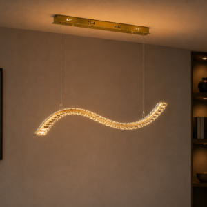 Tronic Wave Crystal LED Pendant Light