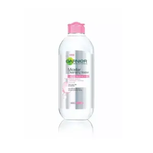 Garnier Micellar Cleansing Water Pink, Gentle Face Cleanser & Makeup Remover, Fragrance-Free, Vegan Formula, Suitable for All Skin Types, Skin Active, 400ml (Pack of 6pcs)