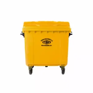 TBP Dustbin 1100L with Four Wheels without Pedal TBP-1100A-RED/YELLOW
