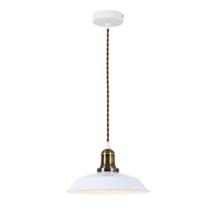 Tronic Minimalist White Dome Pendant Light