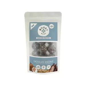 BOOST Bites Chocolate Coconut- Healthy Energy Protein Bites 115g, 100% Natural Ingredients, No Added Sugar, Vegan, Gluten Free
