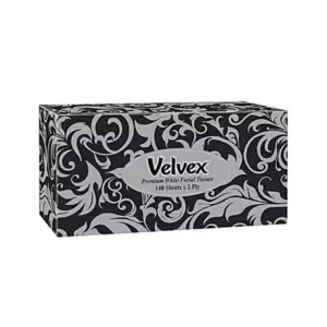 Velvex Premium White Facial Tissues 100's Pack of 30