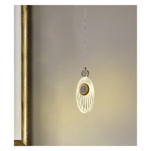 Tronic Artistic Single Pendant Light with Crystal Detailing