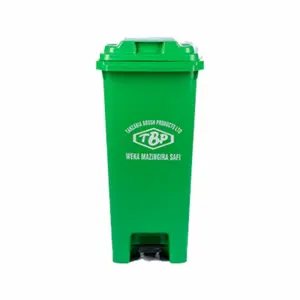 TBP Dustbin 100L With Pedal Without Wheels Red TBP-100U-RED/YELLOW