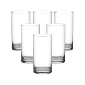 Ocean Glass 6pcs Fin Line Hi Ball 280ml Drink Tumbler 1B01210