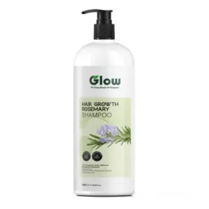 Glow Hair Growth Rosemary Shampoo 1L with Rosemary Extract for Stronger & Healthier Hair Cleanses, Nourishes & Supports Healthy Hair Growth