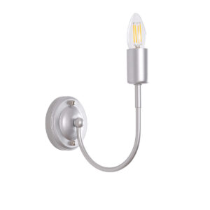 Tronic Iron Wall Lamp Silver 1XE27 SI