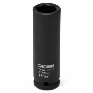 Crown Professional Crown 1/2 Inch Drive 6 Point Deep Socket 16mm CPHSW-HLA1216