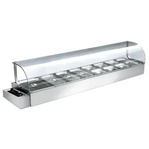 Commercial Kitchen Equipment Generic Commercial Electric Bain Marie Table Top 9 Pan HBM-204