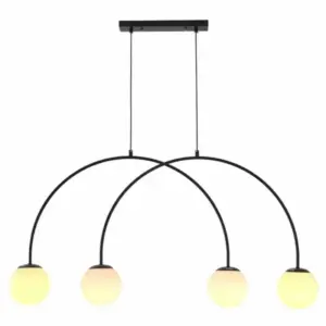 Tronic Estia Fitting Ceiling Light 4xE27 BK Indoor Lighting PL 1174-04-BK
