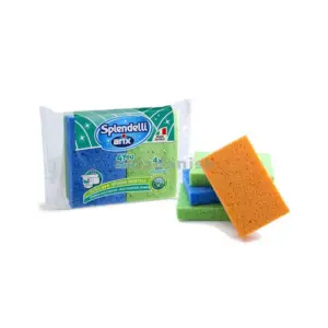 Arix Cellulose Sponge Multipurpose for You 4 pcs 13812 (Pack of 3Pcs)