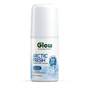Glow Arctic Fresh Under Arm Roll-On Long Lasting Citrus Scent 50ml