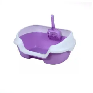 Generic PV Cat Litter Box With Cat Litter Scoop C058