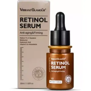 Faith Vibrant Glamour Retinol Serum For Face, Anti Aging Facial Serum,Firming Lifting Essence Containing Hyaluronic Acid, Retinol, And Vitamin E, Targets Dark Spots, Wrinkles & Fine Lines 30ML
