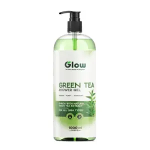 Glow Shower Gel 1L Natural Green Tea Extract for Fresh & Purified Skin Refreshes & Invigorates the Skin Enriched with Natural Green Tea Extract