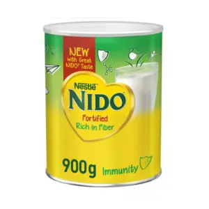 Nestle Nido Fortified Instant Milk Powder, Full Cream 900g (Pack of 6pcs)