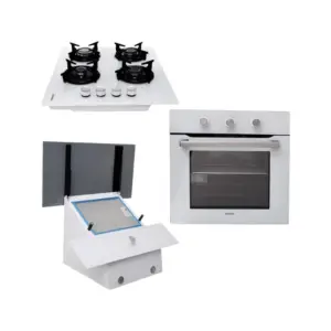 Luxell Free Standing Cooker 60×60 – 3 Gas Burners + 1 Electric Hotplate with Electric Oven