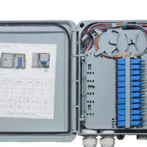 Fiber Optic Distribution Box, 12 core, LC Simplex fully loaded