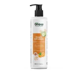 Glow Body Lotion Peach Infusion with Cocoa Butter, Coconut Oil & Cucumis Sativus Extract 500ml