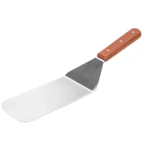 Naim Handmade Kitchen Spatula Small Compact Stainless Steel Blade Durable Wooden Handle NM-2216
