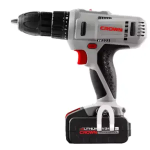Crown Professional Crown Cordless Drill and Screwdriver 13mm, 21.6V, 0-3500-1350rpm, 2.0AH, 402U CT21074LH-2 BMC