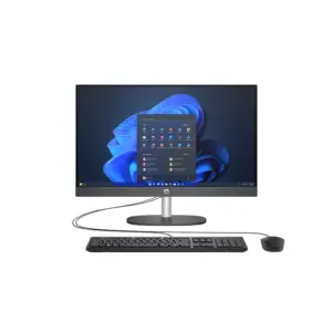HP ProOne 240 G10 AIO Desktop PC with 23.8" IPS Display, Core Ultra 7 155U, 16GB DDR5 RAM, 512GB NVME M2 SSD, Keyboard & Mouse, FreeDOS, Jet Black BY6U3ET